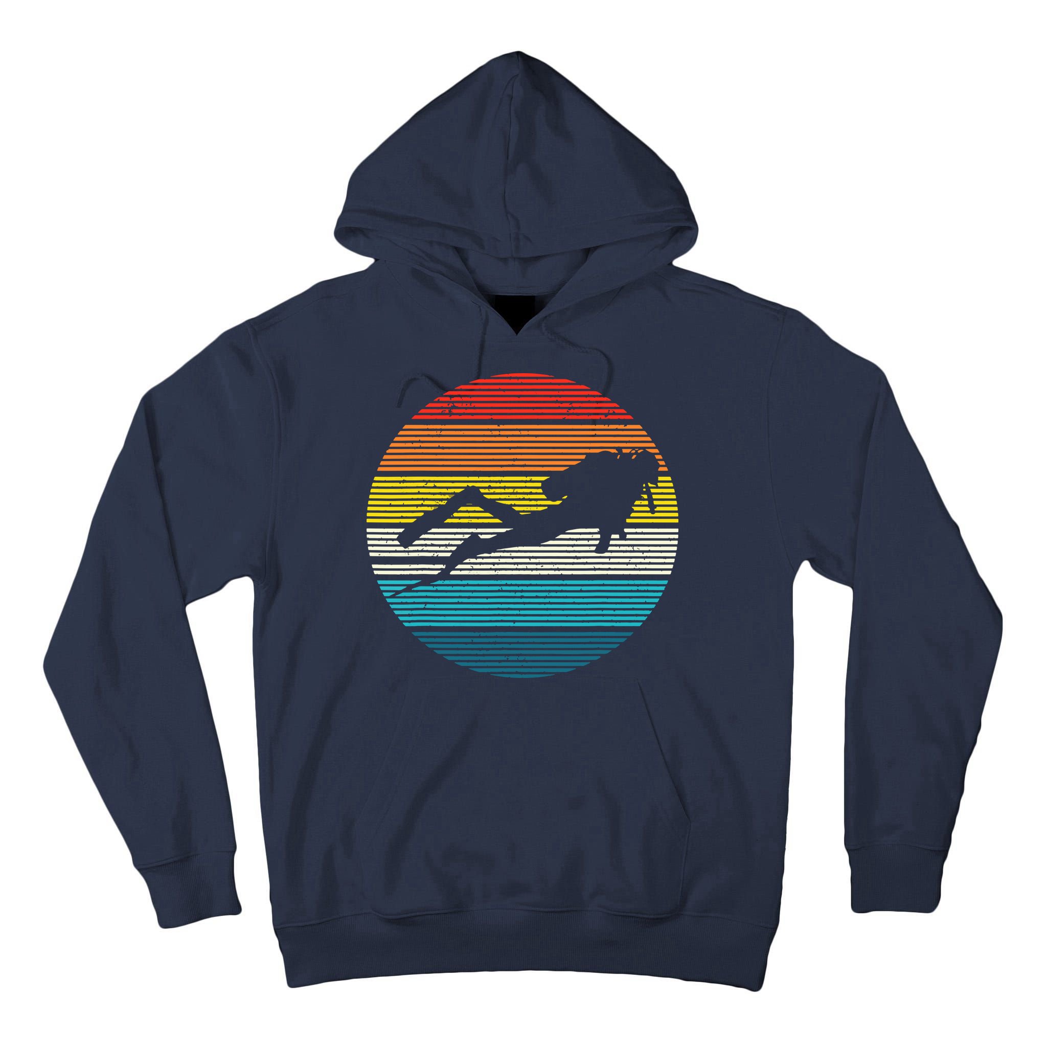 Scuba Diving Vintage Retro Ocean Scuba Diver Gift Tall Hoodie