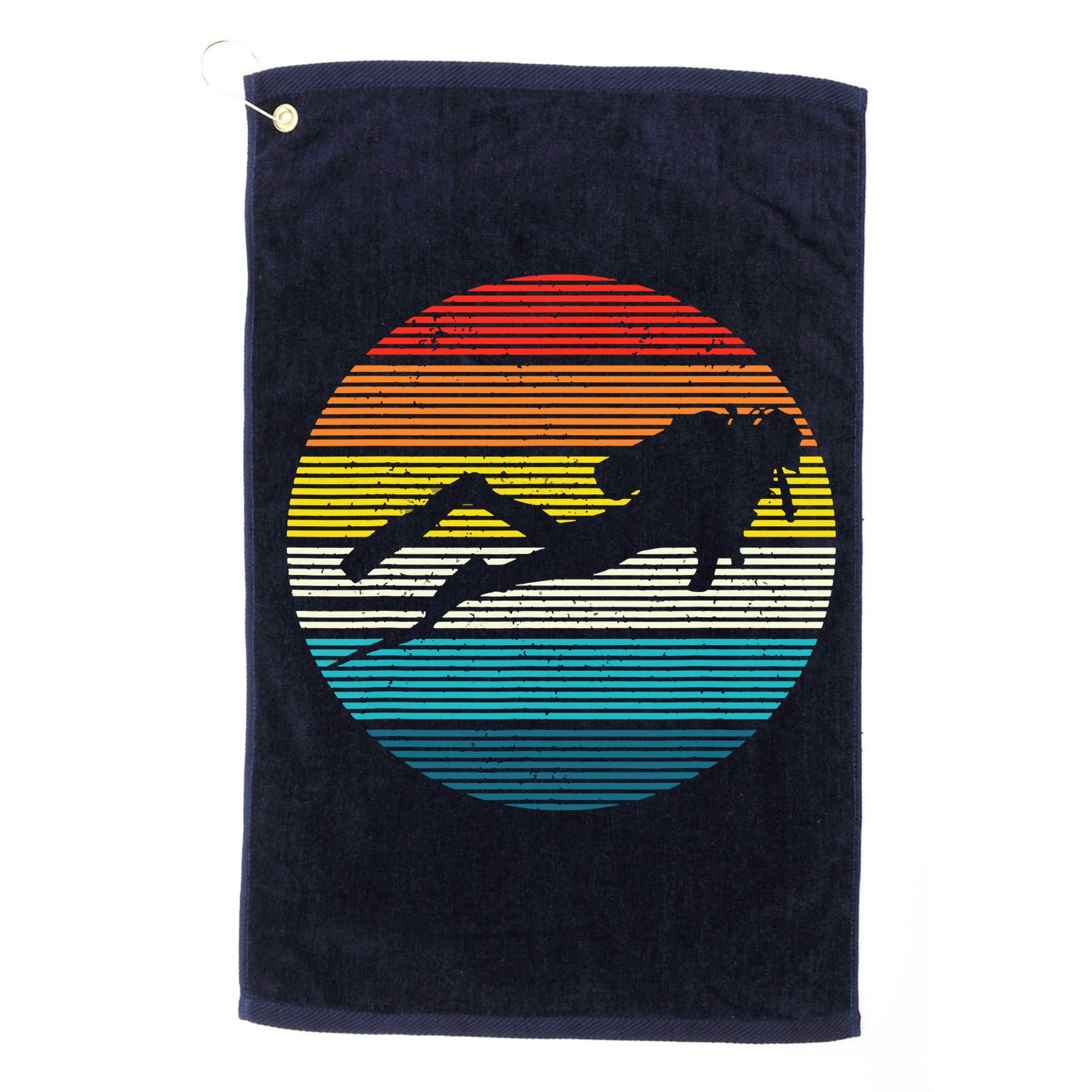 Scuba Diving Vintage Retro Ocean Scuba Diver Gift Golf Towel