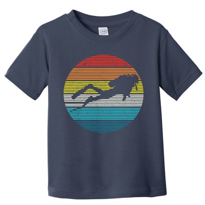 Scuba Diving Vintage Retro Ocean Scuba Diver Gift Toddler T-Shirt