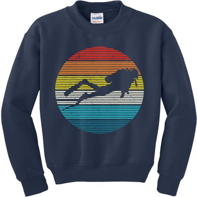 Scuba Diving Vintage Retro Ocean Scuba Diver Gift Kids Sweatshirt