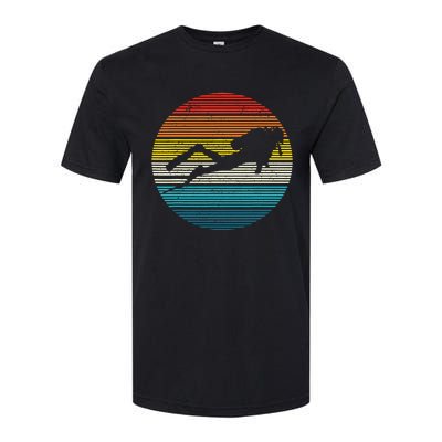 Scuba Diving Vintage Retro Ocean Scuba Diver Gift Softstyle CVC T-Shirt