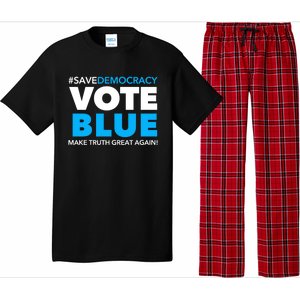 Save Democracy Vote Blue Make Truth Great Again Pajama Set