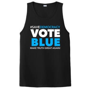 Save Democracy Vote Blue Make Truth Great Again PosiCharge Competitor Tank