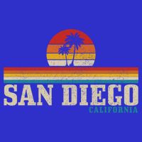 San Diego Vintage Sunset California Sailing Surfer San Diego Great Gift Baby Bodysuit