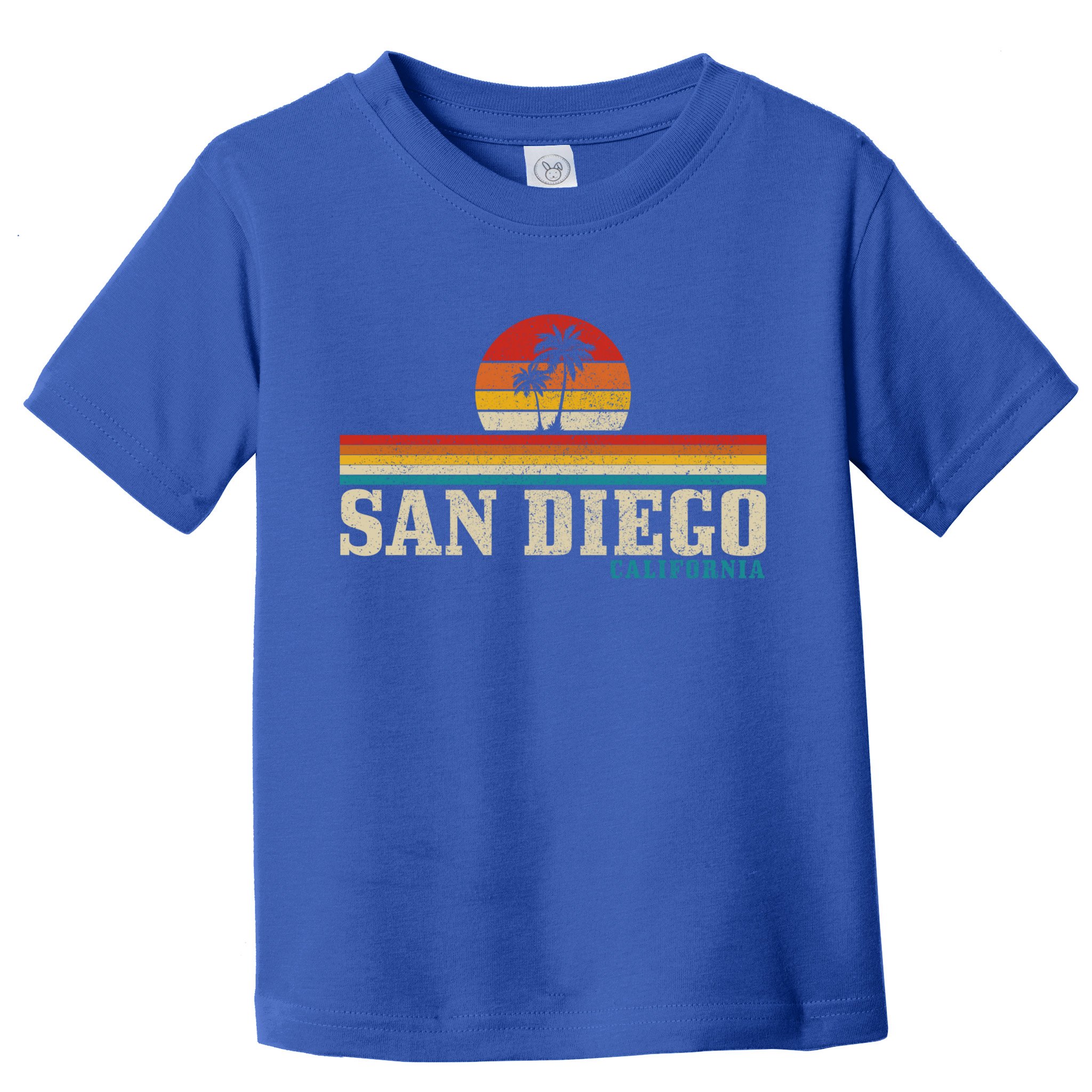 San Diego Vintage Sunset California Sailing Surfer San Diego Great Gift Toddler T-Shirt