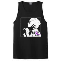 Stop Domestic Violence Awareness Month Purple Ribbon Warrior PosiCharge Competitor Tank