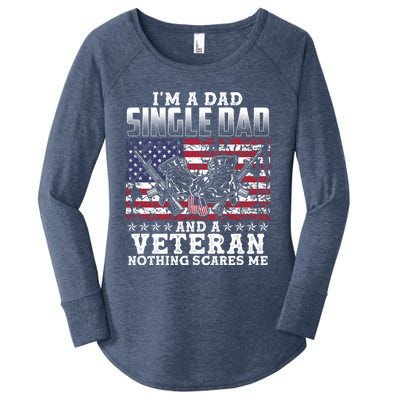 Single Dad Veteran I Am A Dad Single Dad And A Veteran Gift Women's Perfect Tri Tunic Long Sleeve Shirt