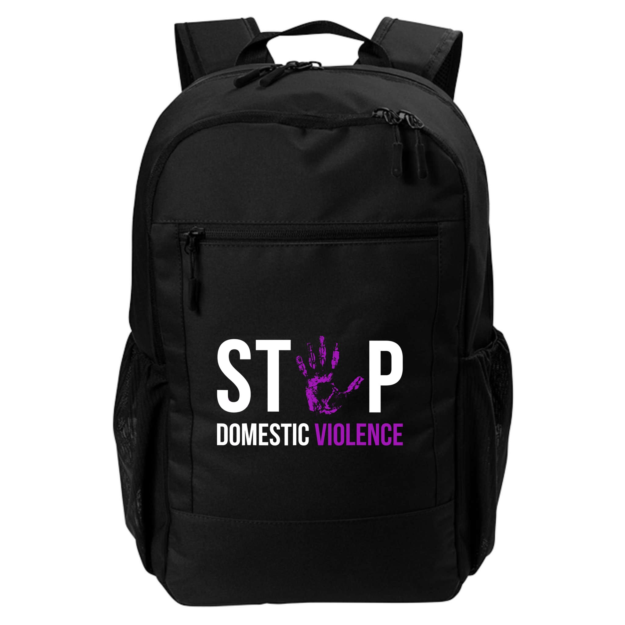 Stop Domestic Violence Awareness Survivor Gift Design Backpack