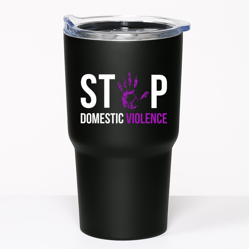 Stop Domestic Violence Awareness Survivor Gift Design Tumbler
