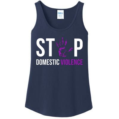 Stop Domestic Violence Awareness Survivor Gift Design Ladies Essential Tank