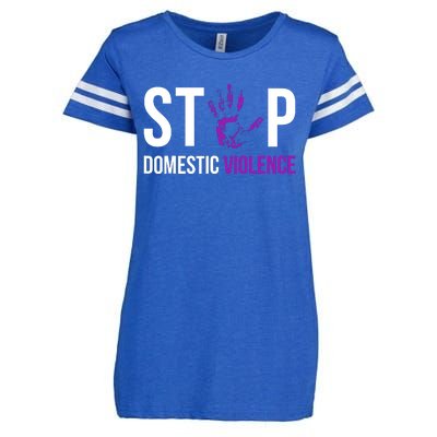 Stop Domestic Violence Awareness Survivor Gift Design Enza Ladies Jersey Football T-Shirt