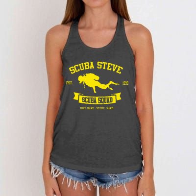 Scuba Diving Vintage 90s Women's Knotted Racerback Tank