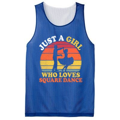 Square Dance Vintage Just A Who Loves Square Dance Meaningful Gift Mesh Reversible Basketball Jersey Tank