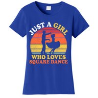 Square Dance Vintage Just A Who Loves Square Dance Meaningful Gift Women's T-Shirt