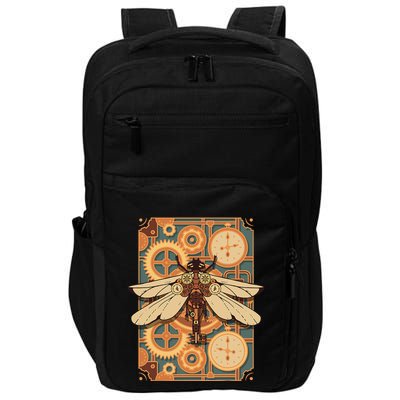 Steampunk Dragonfly Victorian Art Mechanical Steam Punk Impact Tech Backpack