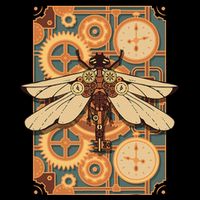 Steampunk Dragonfly Victorian Art Mechanical Steam Punk Backpack