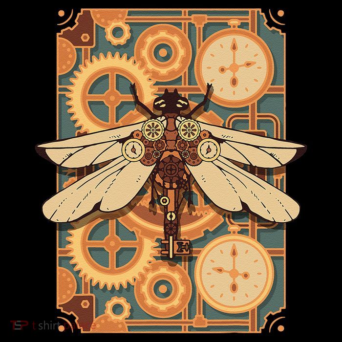 Steampunk Dragonfly Victorian Art Mechanical Steam Punk Drawstring Bag
