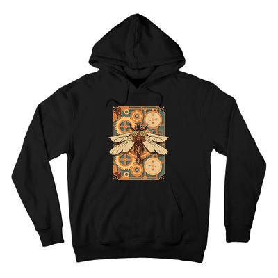 Steampunk Dragonfly Victorian Art Mechanical Steam Punk Tall Hoodie