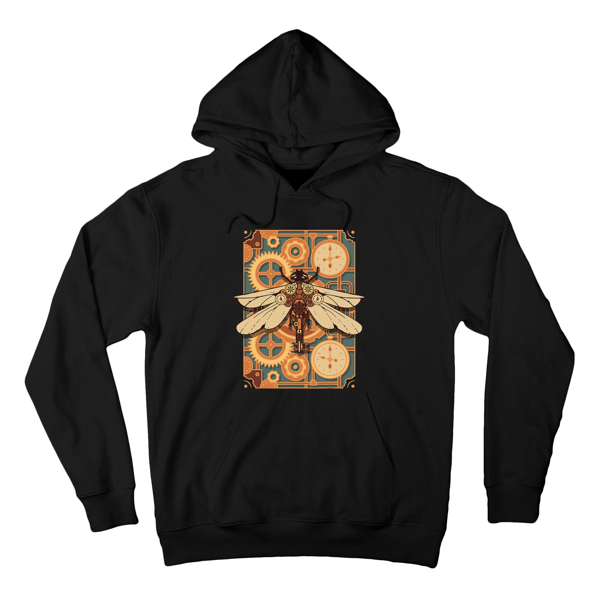 Steampunk Dragonfly Victorian Art Mechanical Steam Punk Tall Hoodie
