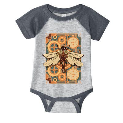 Steampunk Dragonfly Victorian Art Mechanical Steam Punk Infant Baby Jersey Bodysuit