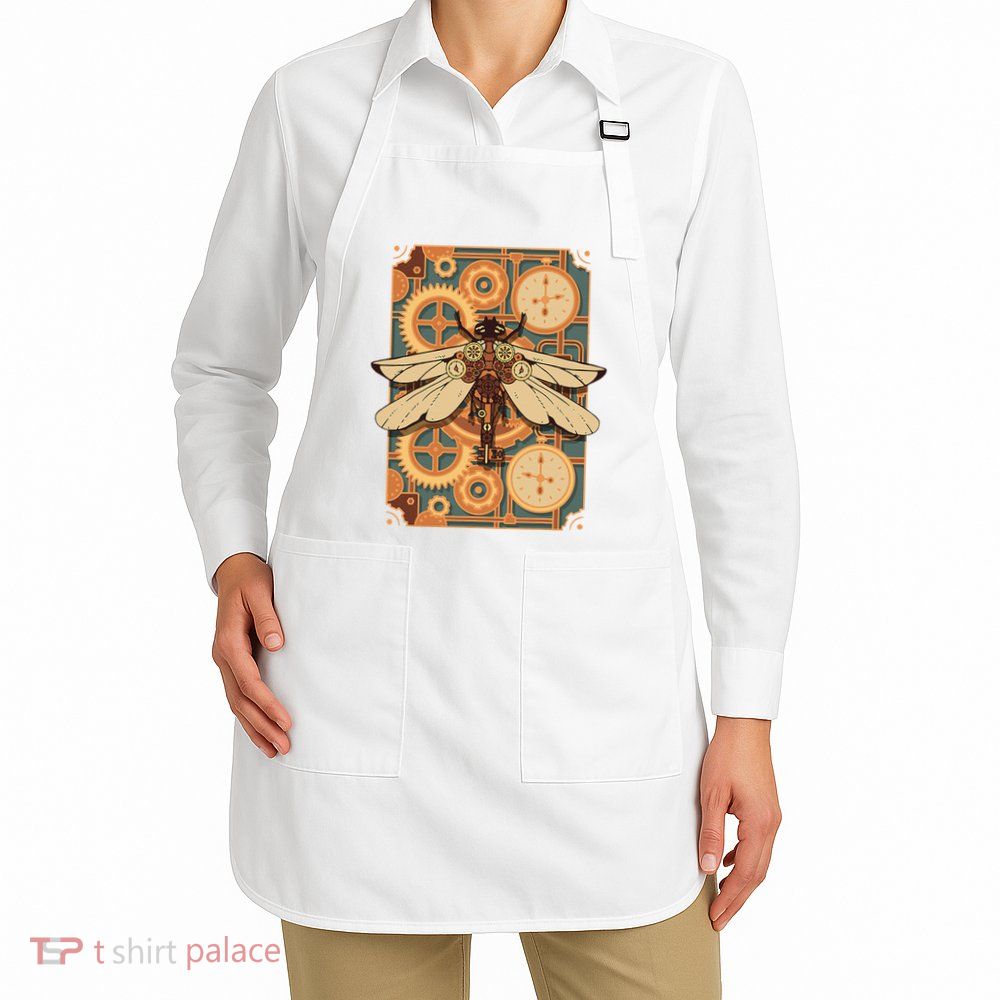 Steampunk Dragonfly Victorian Art Mechanical Steam Punk Apron