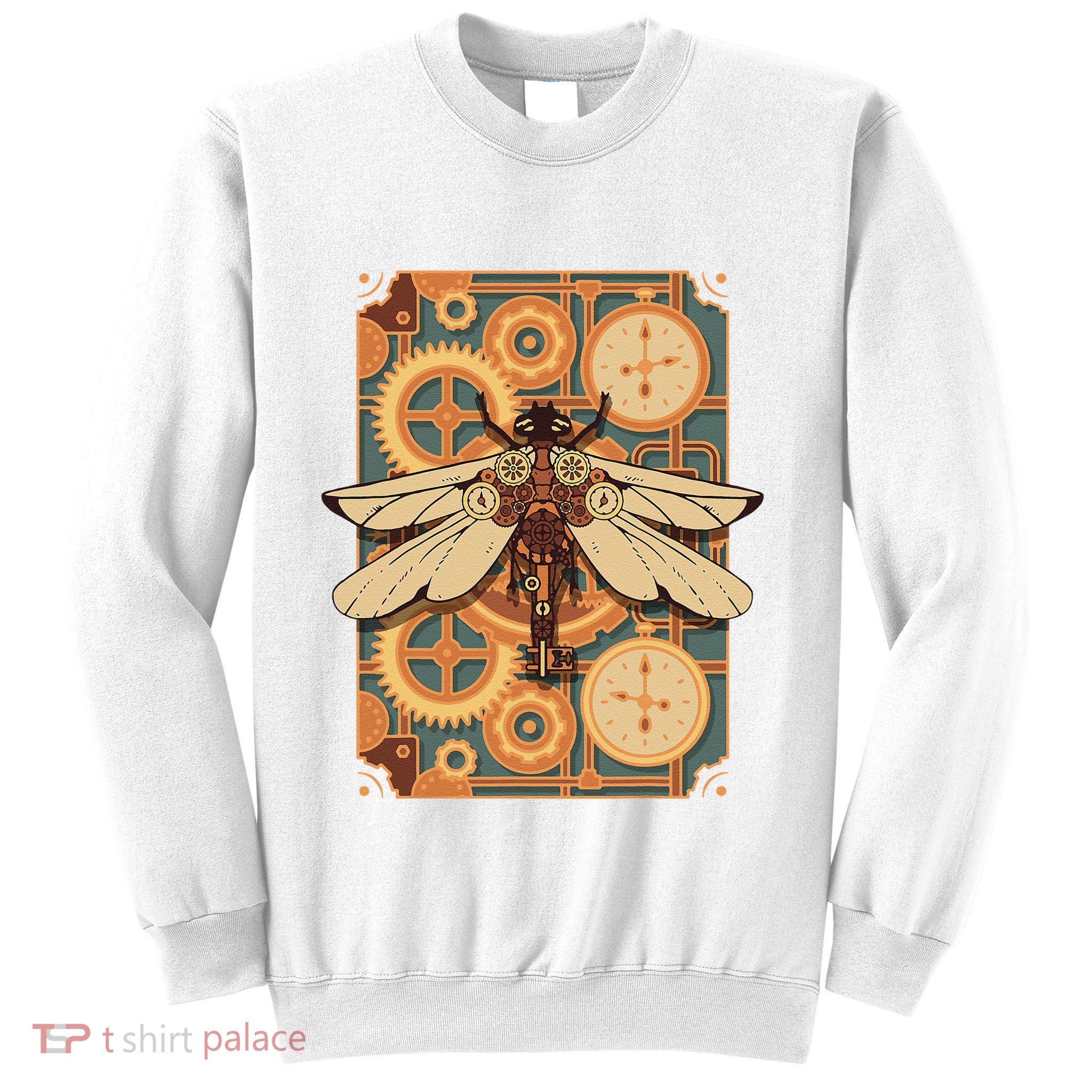 Steampunk Dragonfly Victorian Art Mechanical Steam Punk Sweatshirt