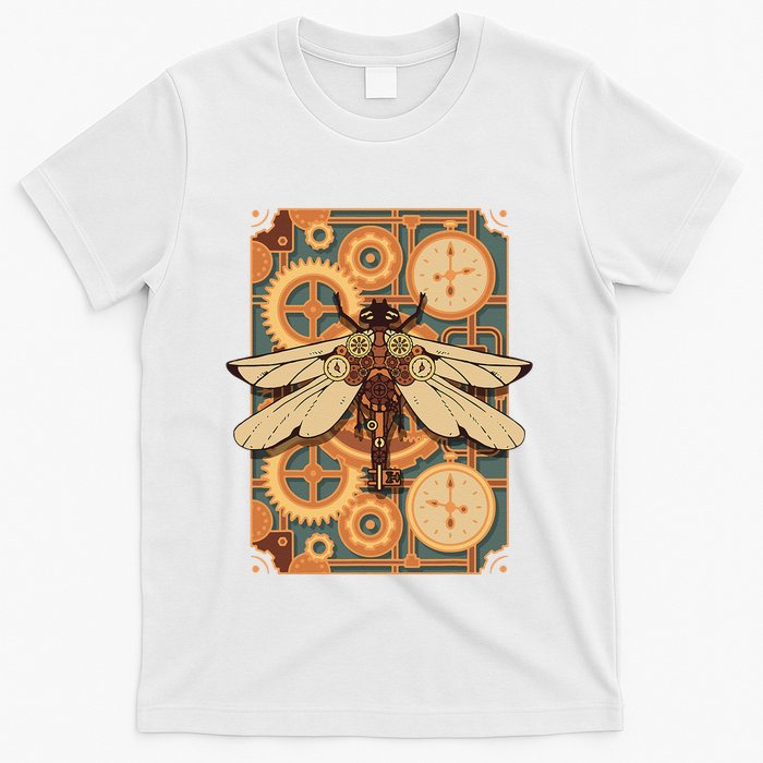 Steampunk Dragonfly Victorian Art Mechanical Steam Punk T-Shirt