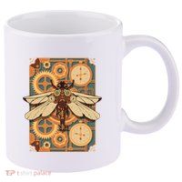 Steampunk Dragonfly Victorian Art Mechanical Steam Punk 11oz C Handle Ceramic Mug