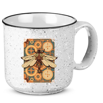 Steampunk Dragonfly Victorian Art Mechanical Steam Punk 15oz Campfire Ceramic Mug