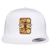 Steampunk Dragonfly Victorian Art Mechanical Steam Punk Flat Bill Trucker Hat