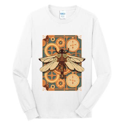 Steampunk Dragonfly Victorian Art Mechanical Steam Punk Tall Long Sleeve T-Shirt