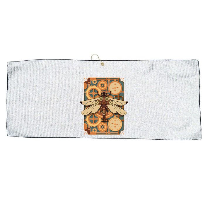 Steampunk Dragonfly Victorian Art Mechanical Steam Punk Large Microfiber Waffle Golf Towel