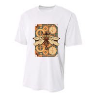 Steampunk Dragonfly Victorian Art Mechanical Steam Punk Youth Performance Sprint T-Shirt