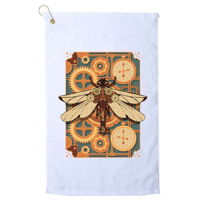 Steampunk Dragonfly Victorian Art Mechanical Steam Punk Golf Towel