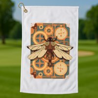 Steampunk Dragonfly Victorian Art Mechanical Steam Punk Golf Towel
