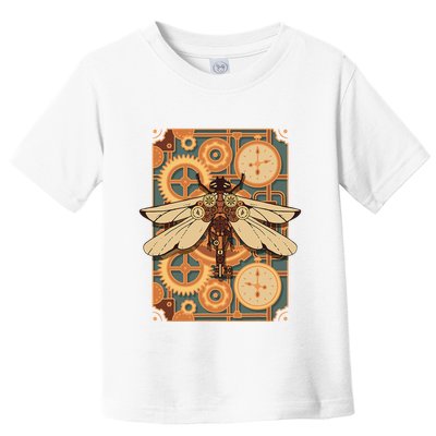 Steampunk Dragonfly Victorian Art Mechanical Steam Punk Toddler T-Shirt