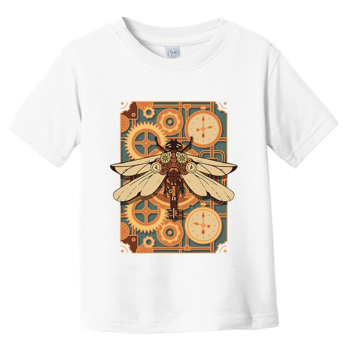 Steampunk Dragonfly Victorian Art Mechanical Steam Punk Toddler T-Shirt