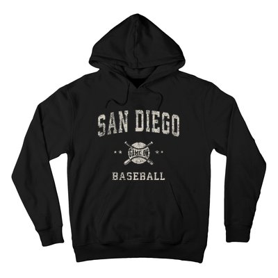 San Diego Vintage Baseball Throwback Hoodie