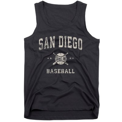 San Diego Vintage Baseball Throwback Tank Top