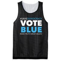 Save Democracy Vote Blue Make Truth Great Again Mesh Reversible Basketball Jersey Tank