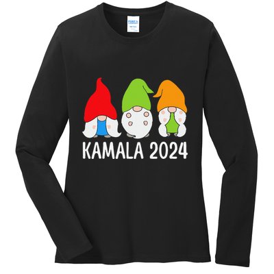 Stars Design Vote Kamala Harris Love Equality Usa Kamala Ladies Long Sleeve Shirt