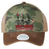 Skeleton Dancing Valentine Wild Thing You Make My Heart Sing Gift Legacy Tie Dye Trucker Hat