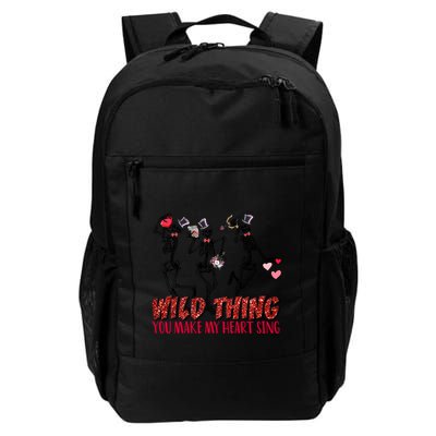 Skeleton Dancing Valentine Wild Thing You Make My Heart Sing Gift Backpack