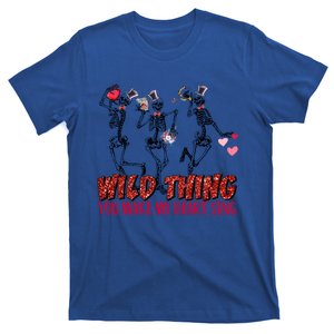 Skeleton Dancing Valentine Wild Thing You Make My Heart Sing Gift T-Shirt