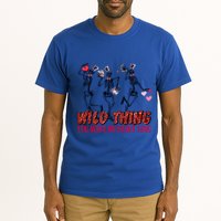 Skeleton Dancing Valentine Wild Thing You Make My Heart Sing Gift Tall T-Shirt