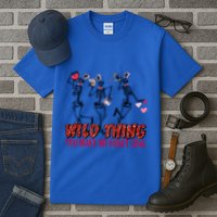 Skeleton Dancing Valentine Wild Thing You Make My Heart Sing Gift Tall T-Shirt