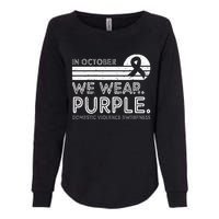 Support Domestic Violence Awareness with Purple October Womens California Wash Sweatshirt