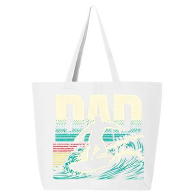 Surfer Dad Vintage Surfing Lover FatherS Day Gift 25L Jumbo Tote