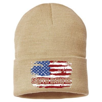 South Dakota Vintage Sustainable Knit Beanie