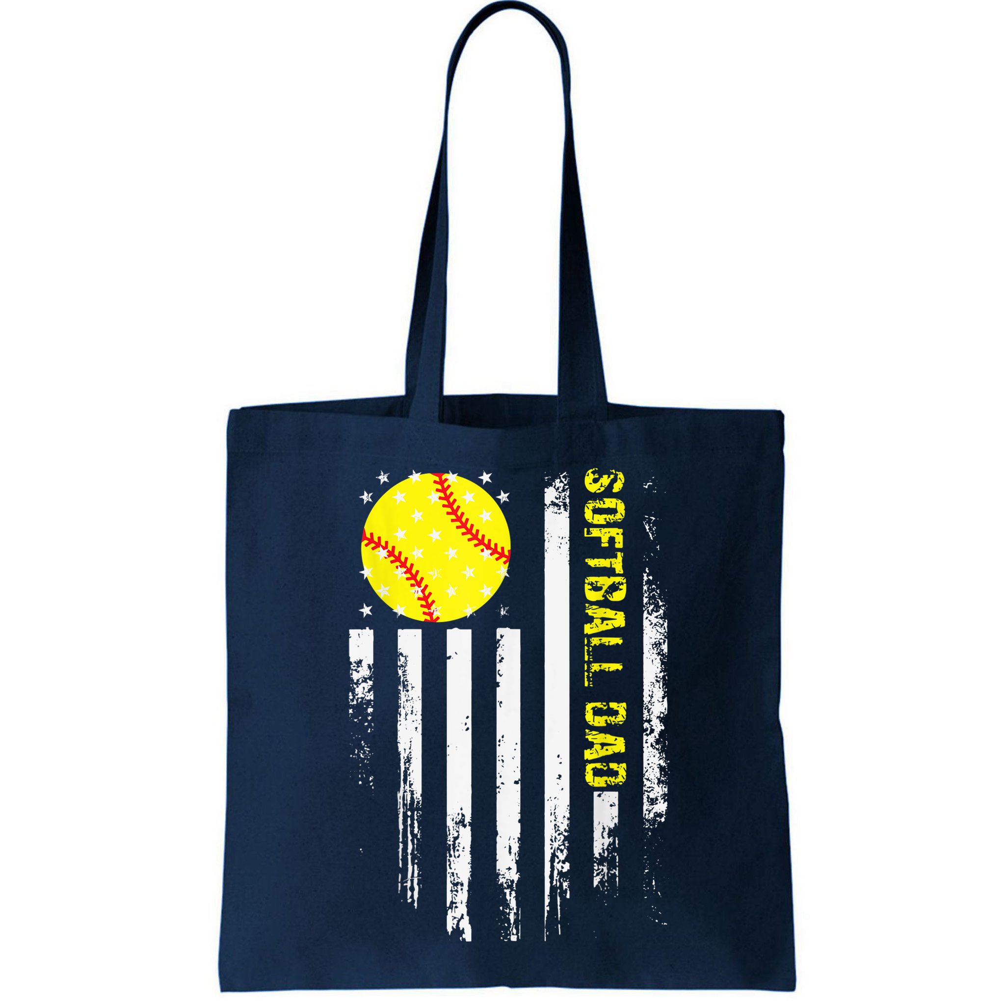Softball Dad Vintage American Flag Father's Day Bag